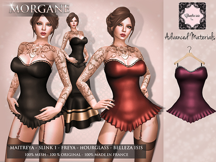 :-:Chambre Rose:-: Morgane pink corset
