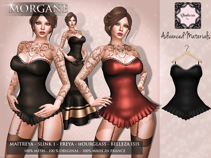 :-:Chambre Rose:-: Morgane black corset