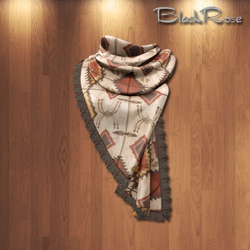 BlackRose Scarf B Beige Inkas