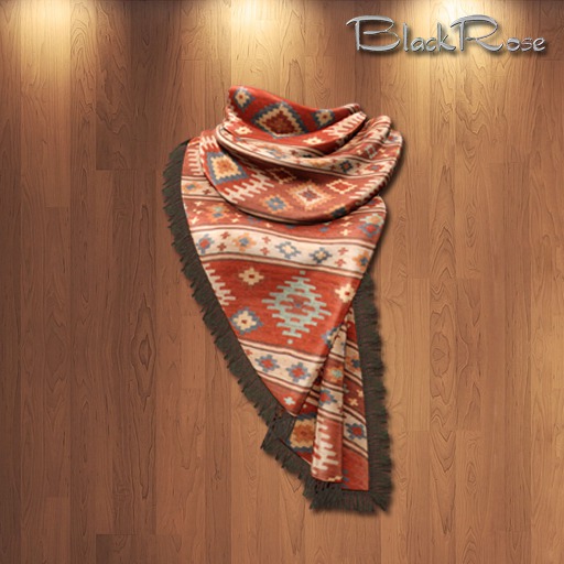 BlackRose Scarf B Brown Inkas