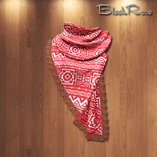 BlackRose Scarf B Pink Aztek