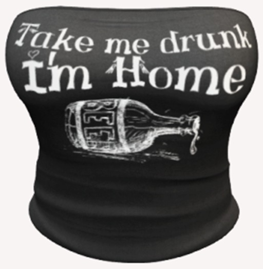 JUNES English Top Take me drunk