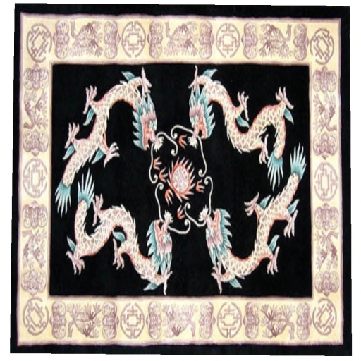 Chinese Rug Black