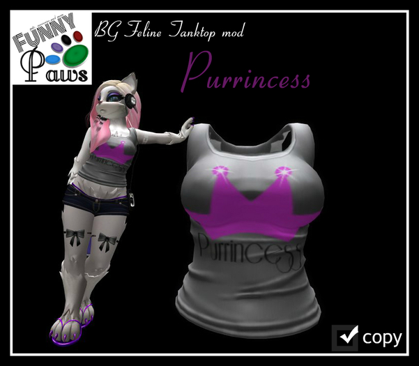 ~FP@ws! BG Feline Tanktop Mod Purrincess