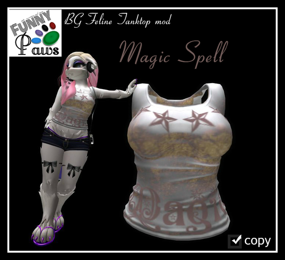 ~FP@ws! BG Feline Tanktop Mod Magic Spell