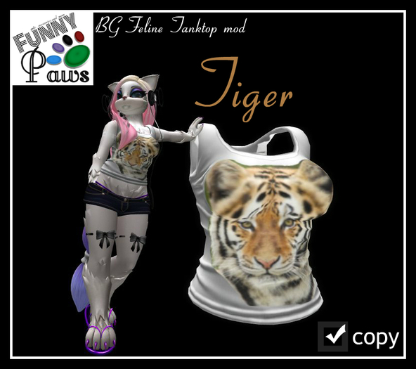 ~FP@ws! BG Feline Tanktop Mod Tiger
