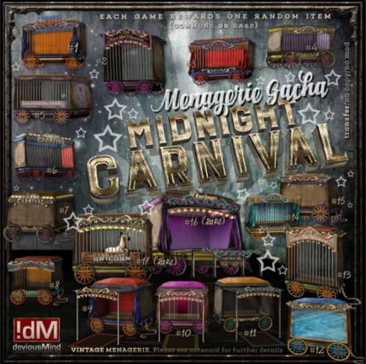 !dM "MidnightCarnival" **FORTUNA GYPSY CART** (BOX #16) RARE