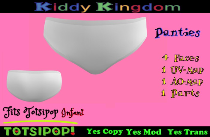 (CD) Creative Designs Full Perm Totsi-Tween Panties Box