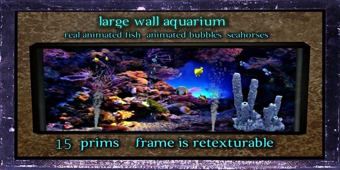 large wall aquarium black