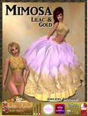 *Goddess* Mimosa Gown Lilac and Gold
