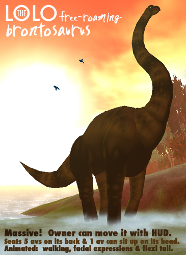 The Big Brontosaurus: Free-roaming Animated Dinosaur