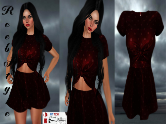 307-Reeb STyle Deniz Red Dress
