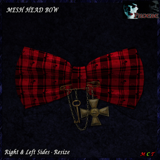 *P* Pam Head Bow ~Red1~