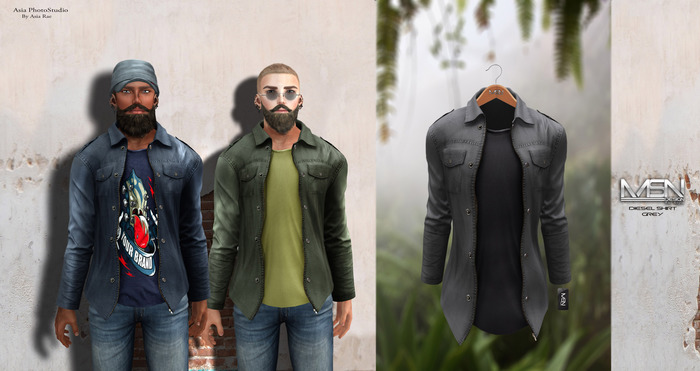 DISCOUNT %60 [MSN Design] Diesel Shirt [GREY]
