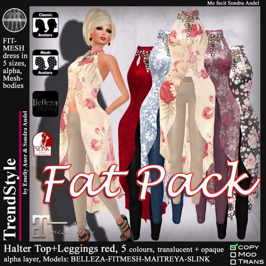 TrendStyle Halter Top+Leggings FatPack