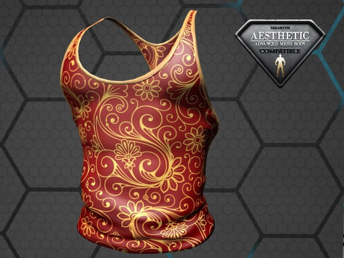 Red Paisley Tank Top (BOXED)