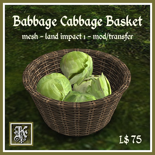*Kismet* Babbage Cabbage Basket