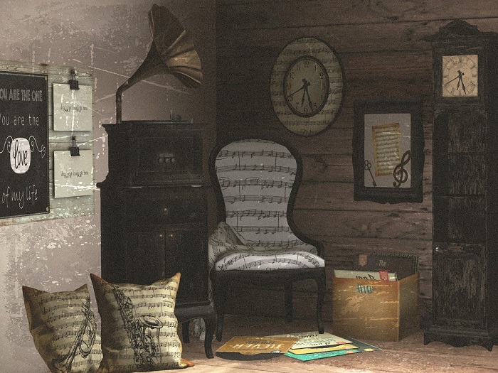[ zerkalo ] Vintage Music Room - Trumpet Pillow