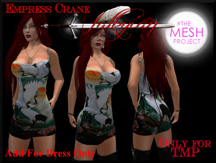 ~Valkyrian~Empress Crane - Panel Mini Dress #TMP(BOXED)