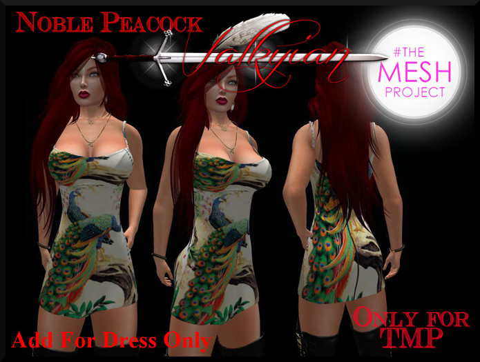 ~Valkyrian~Bamboo Cranes - Panel Mini Dress  #TMP(BOXED)