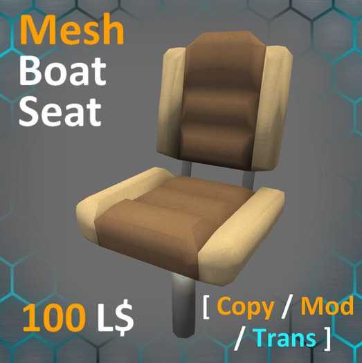 Mesh Boat Seat FULL PERMS - DaenaWorks