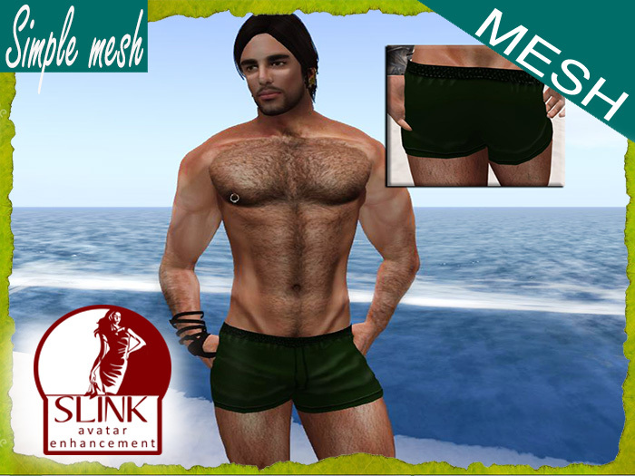 SM Green Shorts SLINK