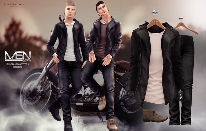 [MSN Design] Carl Outfit 2 [BLACK - BIEGE]