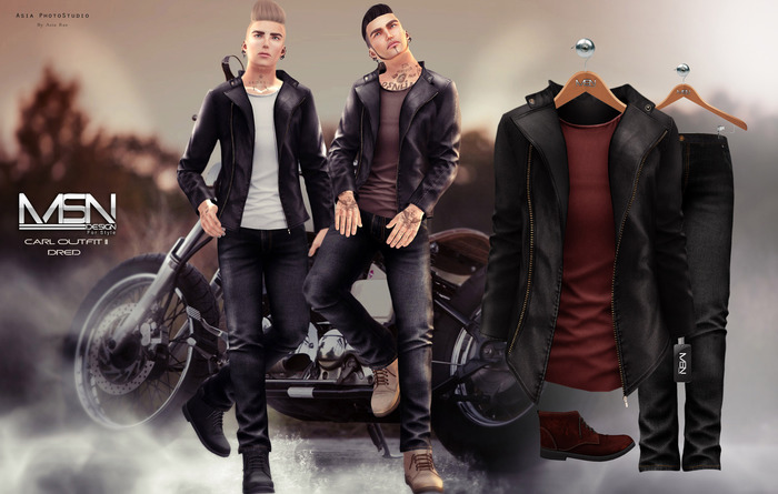 DISCOUNT %40 [MSN Design] Carl Outfit 2 [BLACK - RED]