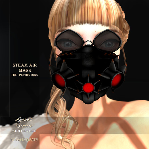 !Lyrical B!zarre Templates! - Steam Air Mask MESH FP