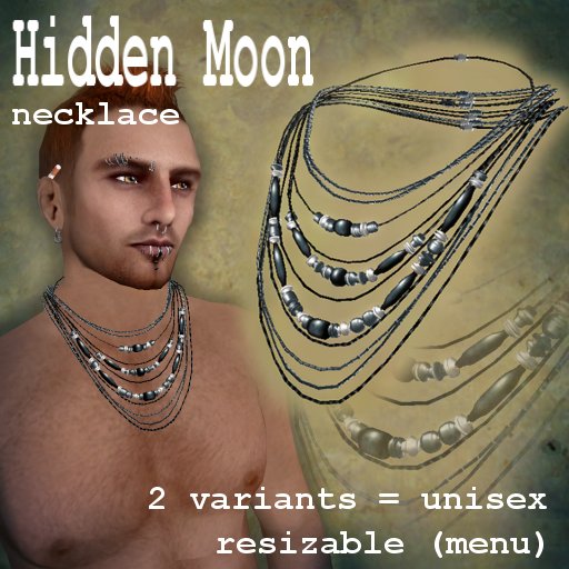 ::Ragdoll's cut:: Hidden Moon Necklace - Boxed