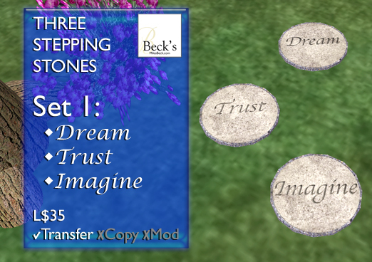 3 Stepping Stones ~ Set 1: Dream, Trust, Imagine tagMeadowbrook