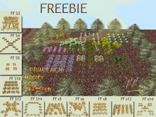 Plant FREEBIE - Preview. Square shaped fields by Wild Motley