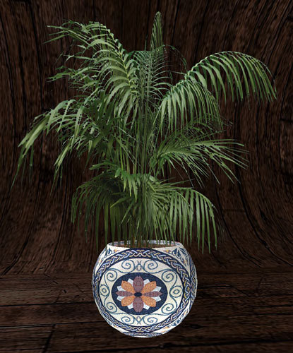 Potted Palm Mosaic 26
