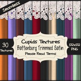*Cupids Textures * 30 BATTENBURG TRIMMED SATIN