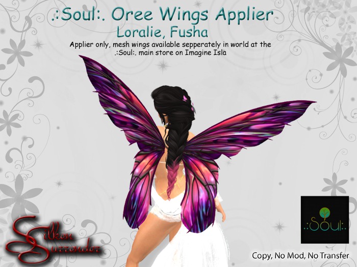 *Silken Surrender* .:Soul:. Wings Applier: Loralie Fusha