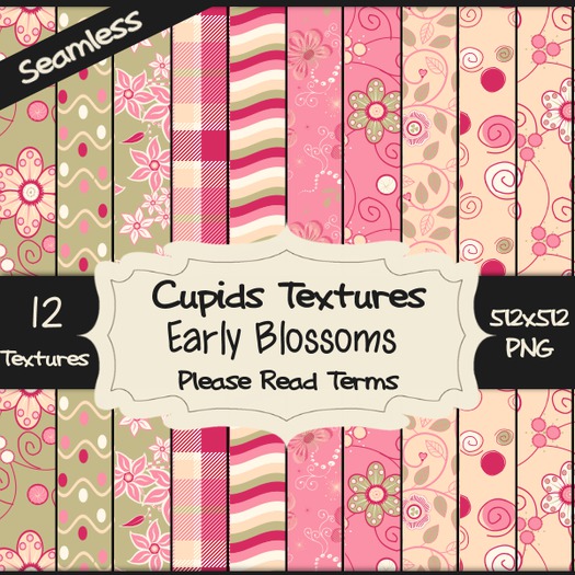 *Cupids Textures * 12 EARLY BLOSSOMS