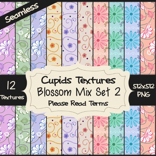 *Cupids Textures * 12 BLOSSOM MIX SET 2