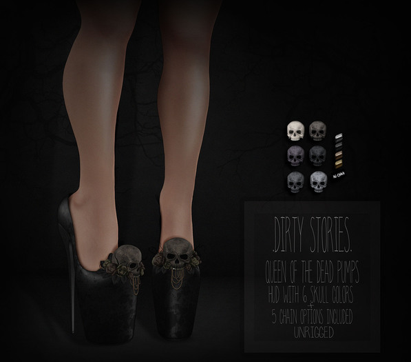 .DirtyStories. Queen Of The Dead Pumps