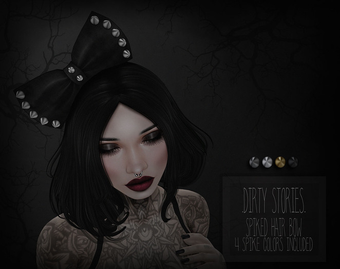 .DirtyStories. Spiked Head Bow