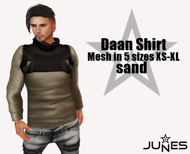 JUNES Daan Shirt sand