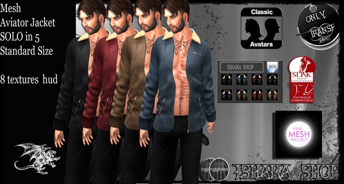 2016 MALE AVIATOR JACKET HUD