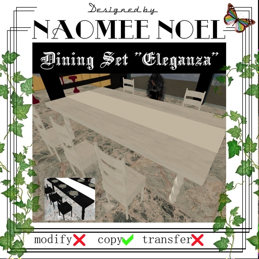 Dining Set "Eleganza" White