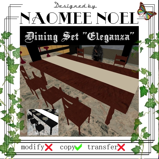 Dining Set "Eleganza" Cherry
