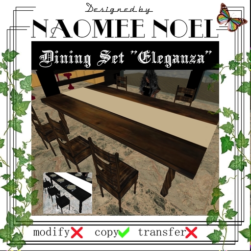 Dining Set "Eleganza" Old Oak