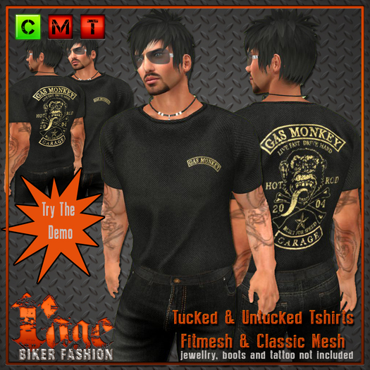 "Gas Monkey" Tucked & Untucked Tshirt