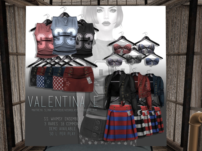 :V.e. Whimsy Bandeau Blue Multi Stripes