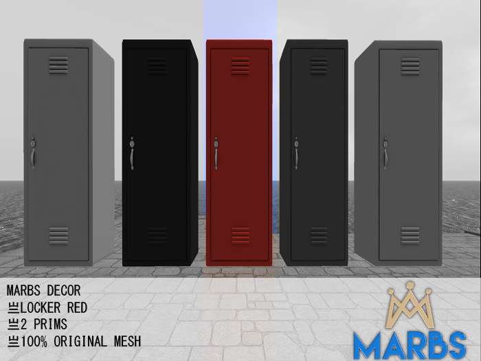 MARBS Decor - LOCKER (RED)