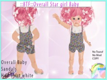 ::BTF::Overall Star girl Baby