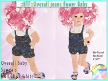 ::BTF::Overall jeans flower Baby