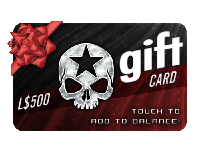 = REBELLION = L$500 GIFT CARD